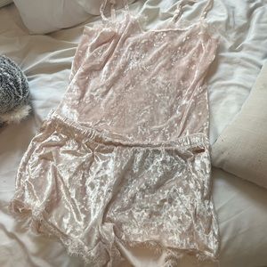 velvet sleep set